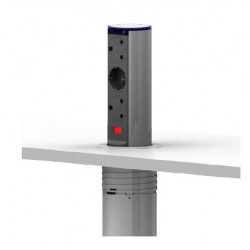 Powerdock MK2 Multiplug Popup - Convenient desk power solution by LiteSource.