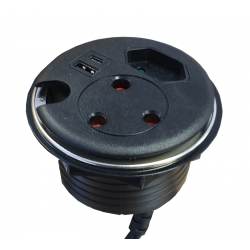 Punto Plus Recessed Convenient desk power solution by LiteSource.