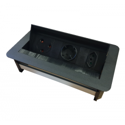 Wave MK1 Multiplug Recessed - Convenient desk power solution by LiteSource.