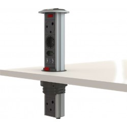 Powerdock MK1.1AC Multiplug Pull up - Convenient desk power solution by LiteSource.